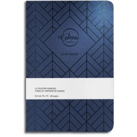Carnet de note "Les métalliques" 10x15 - bleu